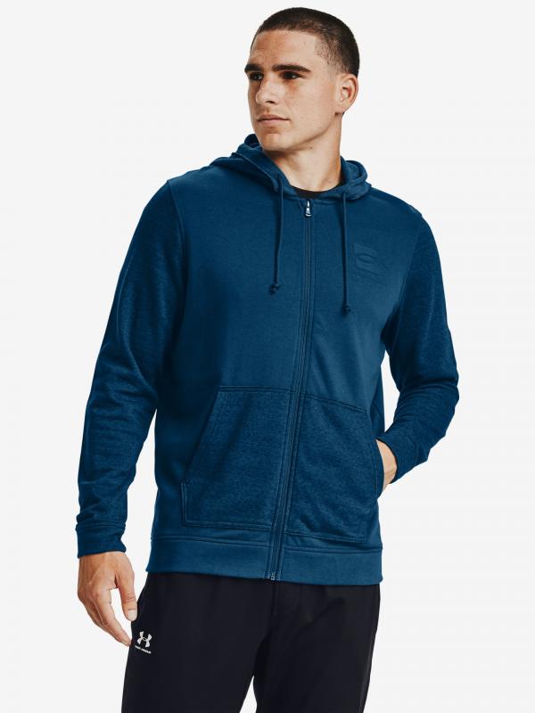 Sportstyle Terry SI Full Zip Mikina Under Armour Modrá