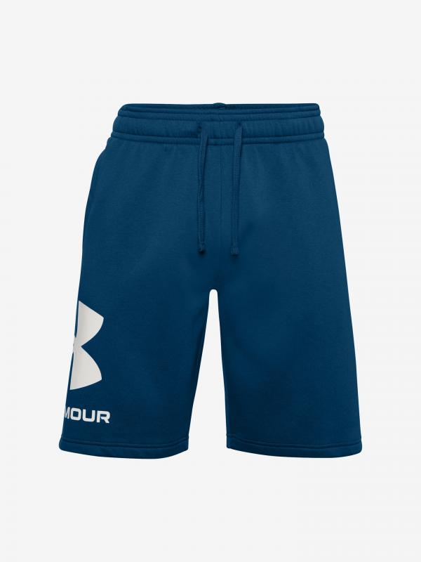 Rival Fleece Big Logo Kraťasy Under Armour Modrá