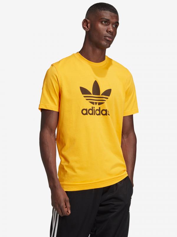 Trefoil Triko adidas Originals Žlutá