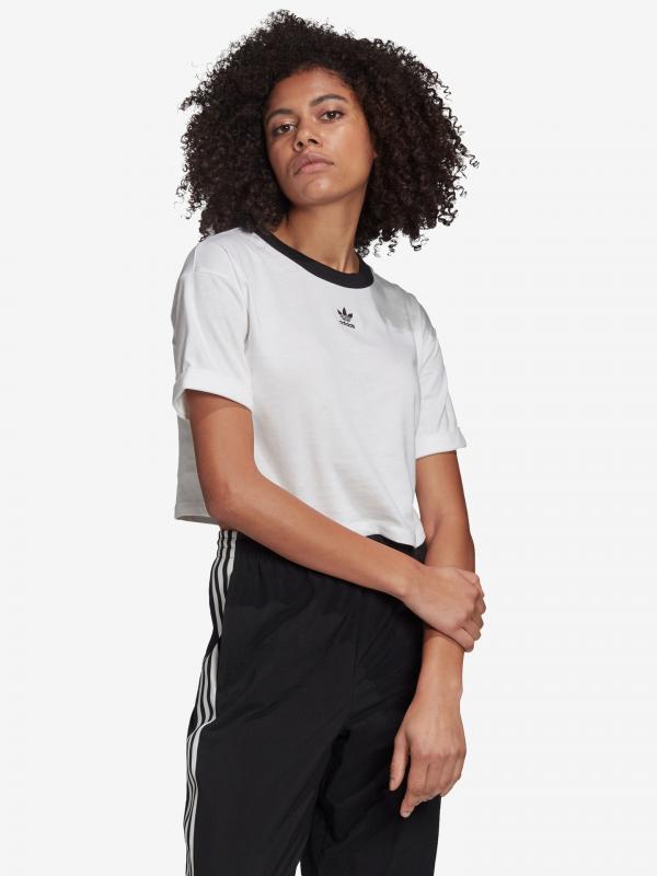 Crop Top adidas Originals Bílá