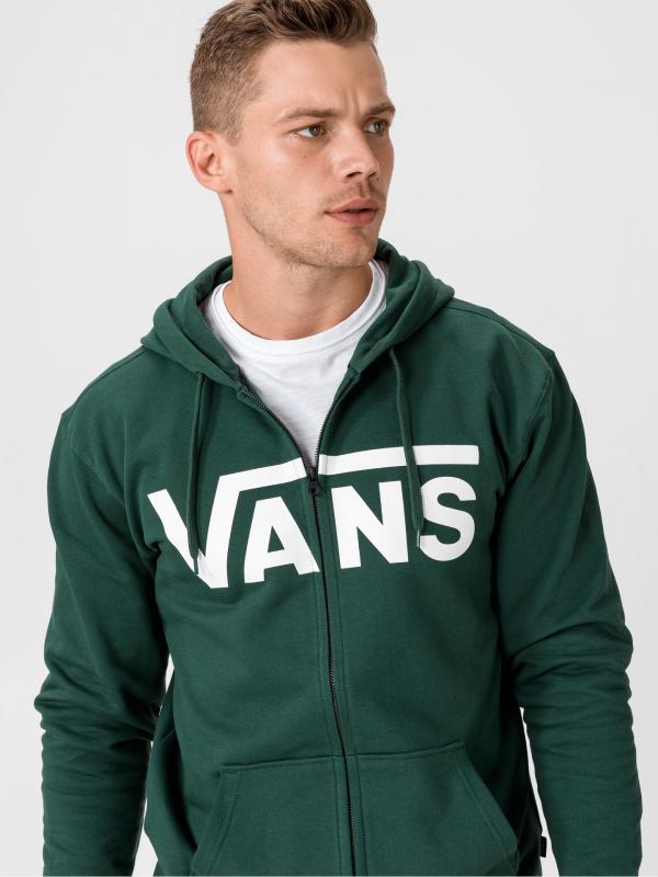 Classic Zip II Mikina Vans Zelená