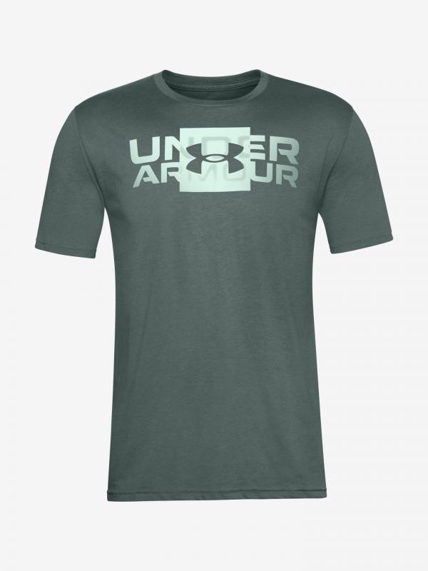 Box Logo Wordmark Triko Under Armour Zelená