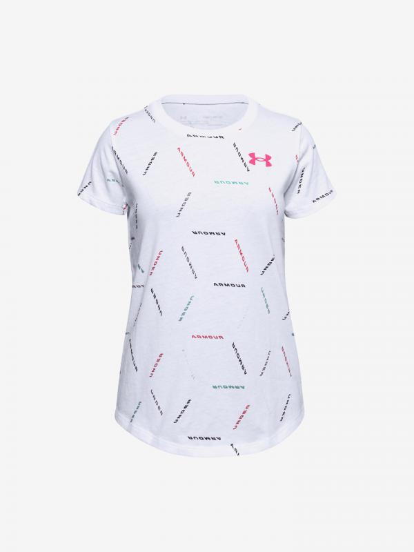 Twich Multi Print Triko dětské Under Armour Bílá