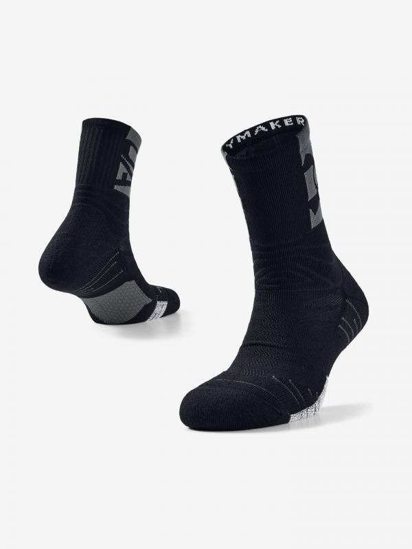 Playmaker Mid-Crew Ponožky Under Armour Černá