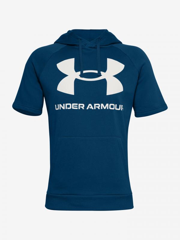 Rival Fic Big Logo Mikina Under Armour Modrá