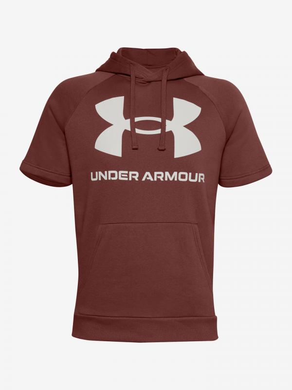 Rival Fic Big Logo Mikina Under Armour Hnědá