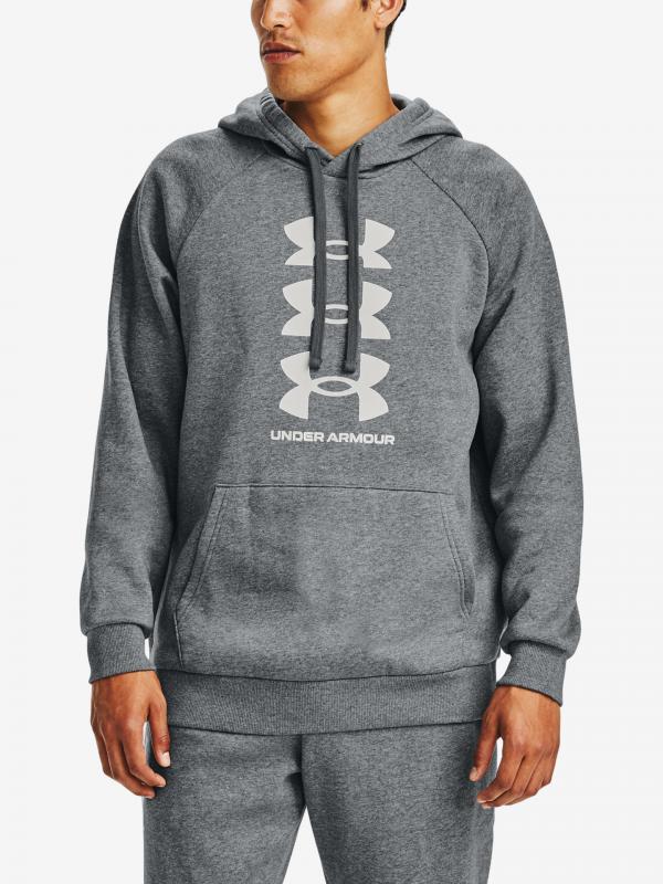 Rival Fleece Multilogo Mikina Under Armour Šedá