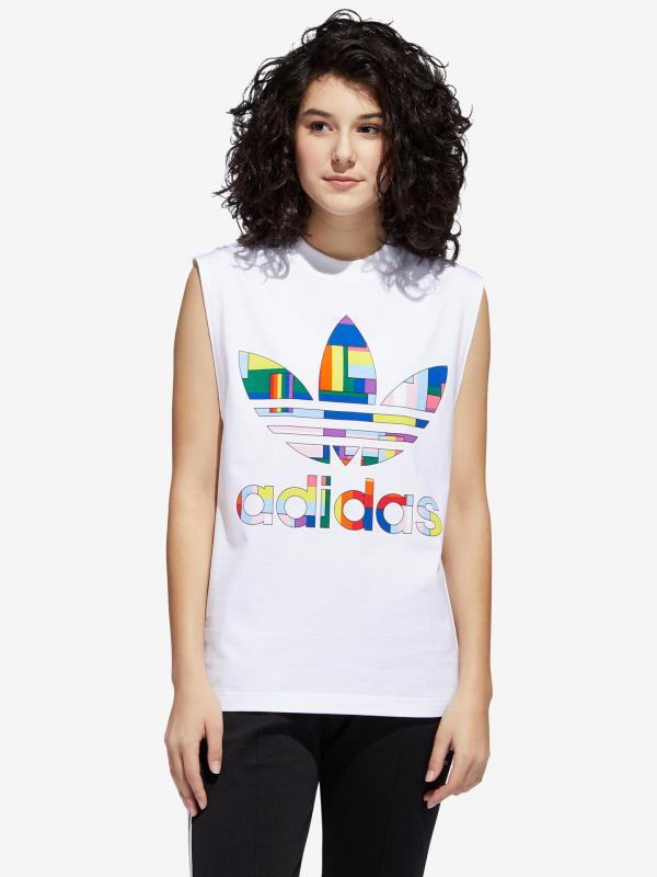 Pride Flag Fill Tílko adidas Originals Bílá