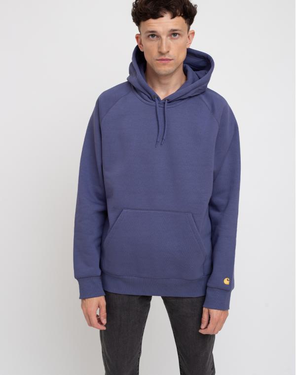 Carhartt WIP Hooded Chase Sweat Cold Viola/Gold L