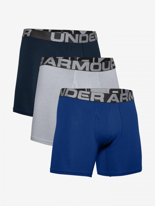 Charged Cotton® 6" Boxerky 3 ks Under Armour Černá