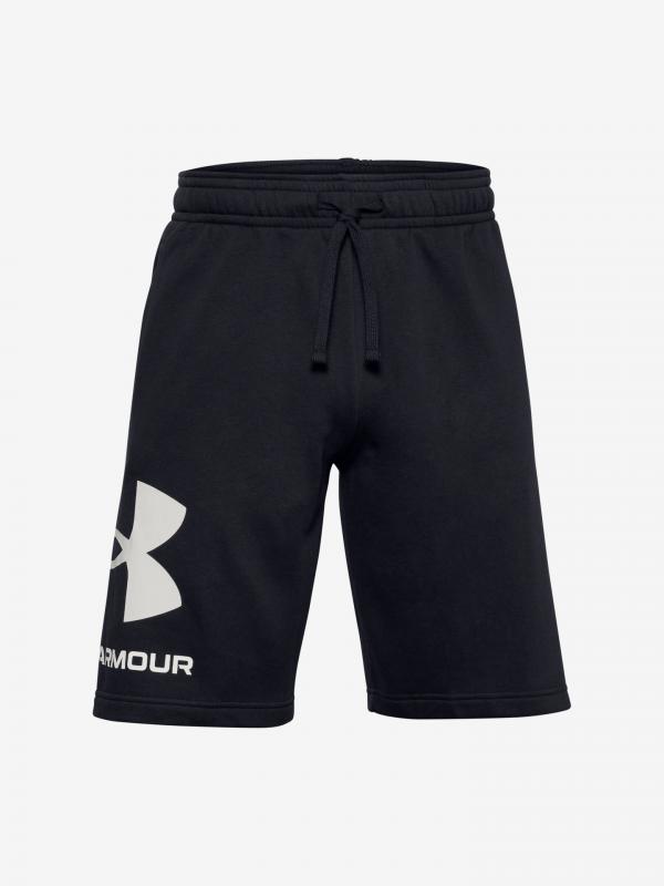 Rival Fleece Big Logo Kraťasy Under Armour Černá