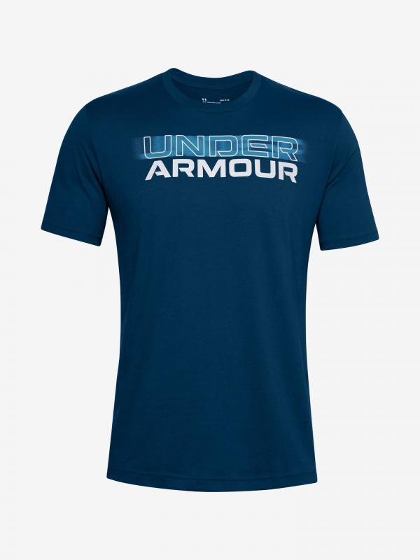 Blurry Logo Wordmark Triko Under Armour Modrá