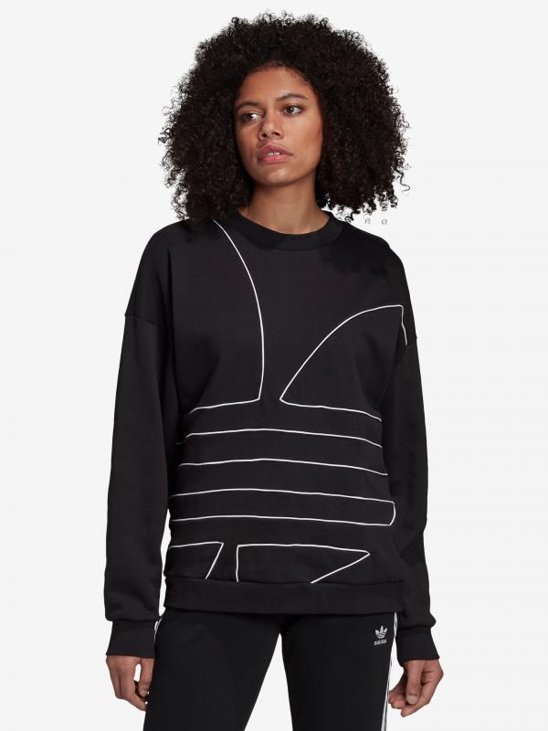 Large Logo Mikina adidas Originals Černá