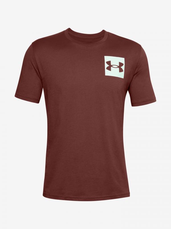 Box Logo Triko Under Armour Červená