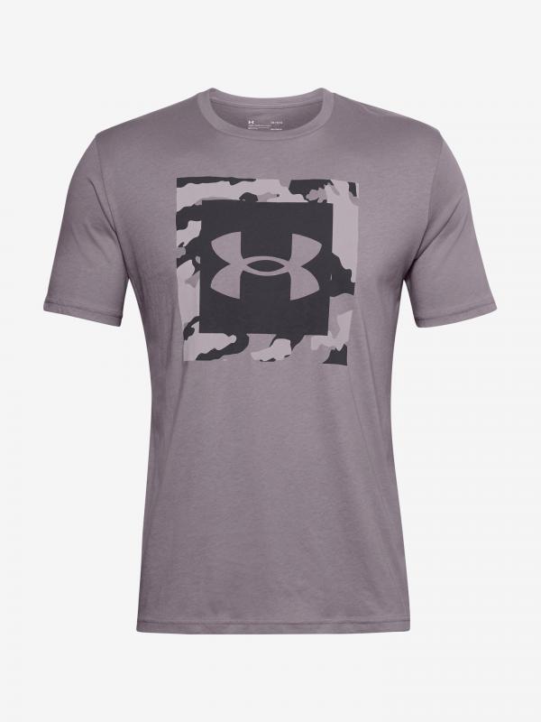 Camo Box Logo Triko Under Armour Fialová