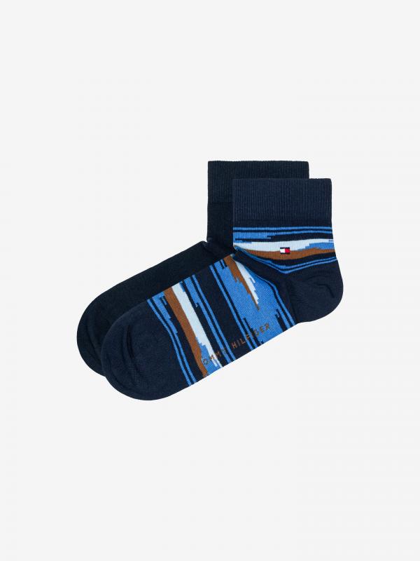 Ponožky 2 páry Tommy Hilfiger Modrá