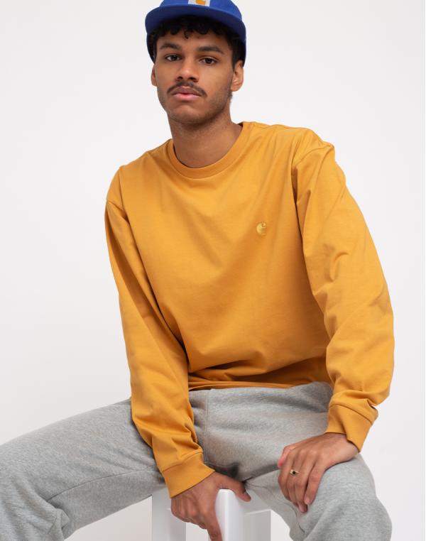 Carhartt WIP L/S Chase T-Shirt Winter Sun / Gold L