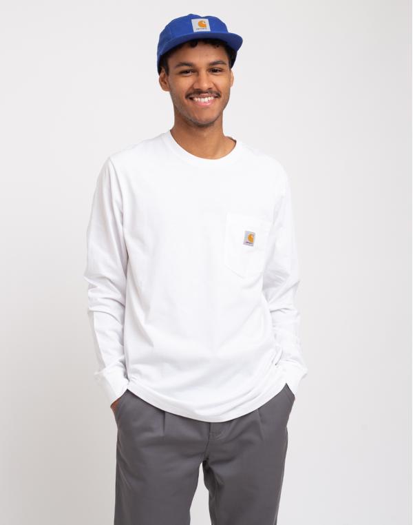 Carhartt WIP L/S Pocket T-Shirt White L