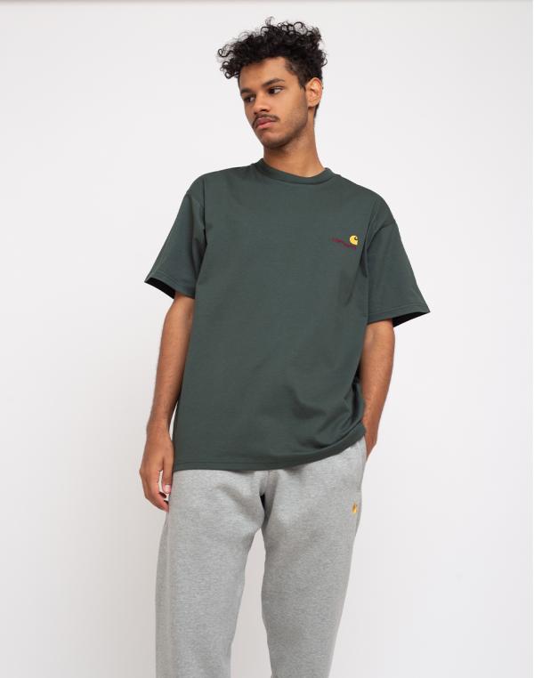 Carhartt WIP S/S American Script T-Shirt Dark Teal L