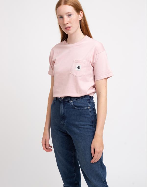 Carhartt WIP W' S/S Carrie Pocket T-Shirt Frosted Pink L