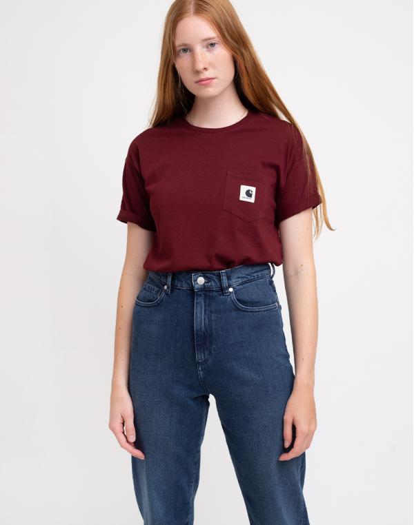 Carhartt WIP W' S/S Carrie Pocket T-Shirt Bordeaux L