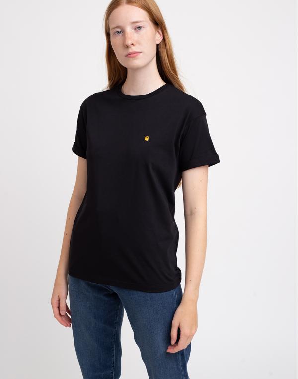 Carhartt WIP W' S/S Chase T-Shirt Black/Gold L