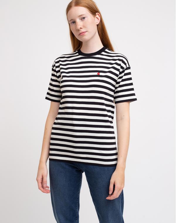 Carhartt WIP W' S/S Parker T-Shirt Parker Stripe/Black/Wax stripe L
