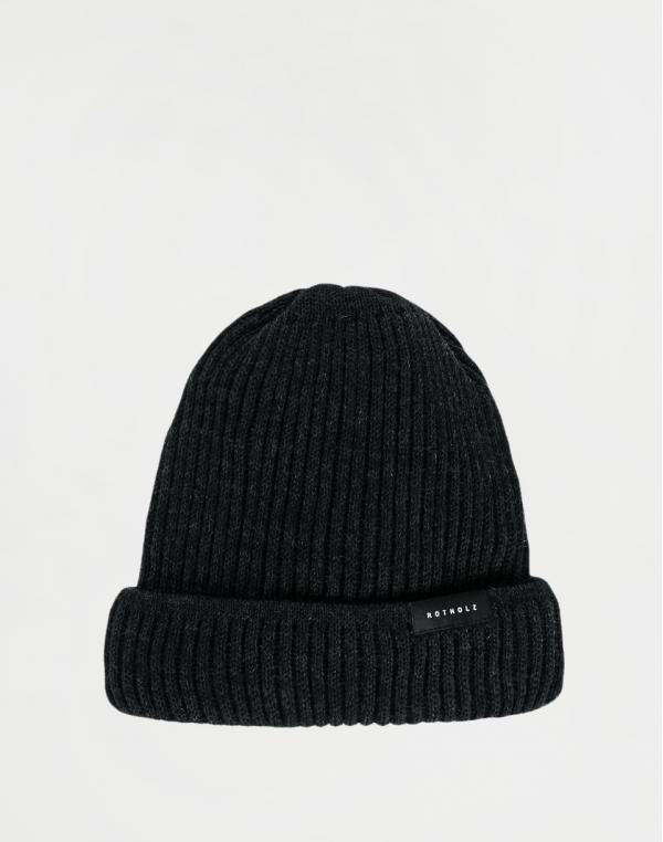 Rotholz Merino Knit Beanie Dark Grey