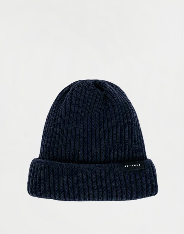 Rotholz Merino Knit Beanie Navy