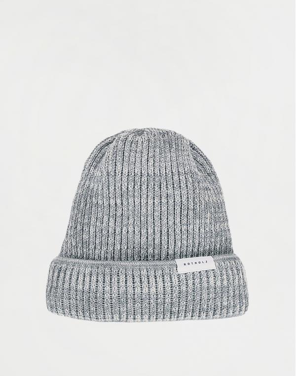 Rotholz Merino Knit Beanie Grey Melange