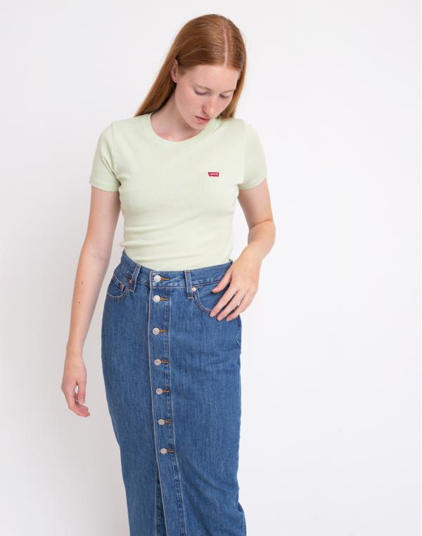 Levi's® Ss Rib Baby Tee Green XS