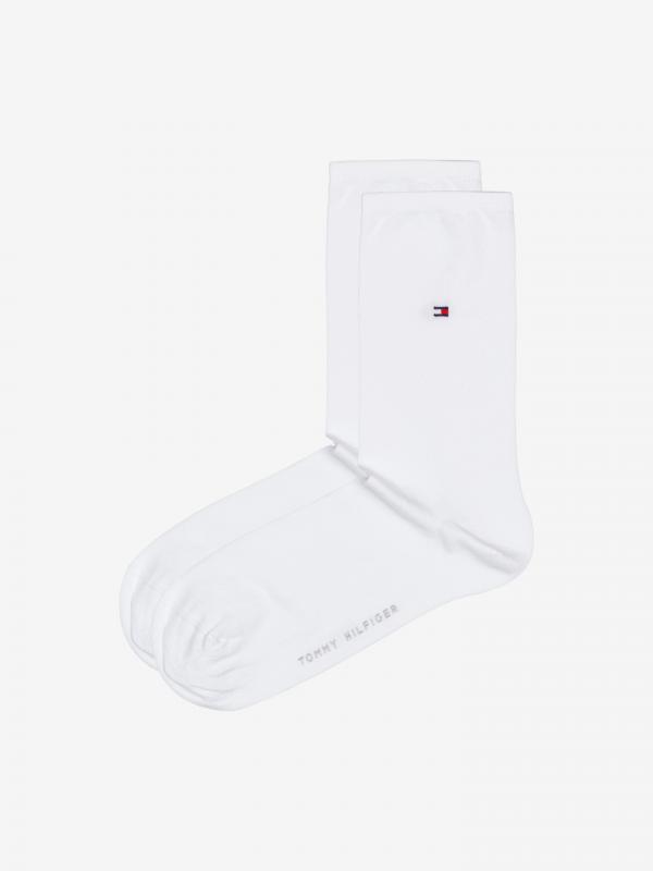 Ponožky 2 páry Tommy Hilfiger Bílá