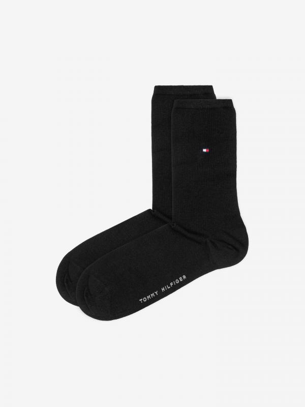 Ponožky 2 páry Tommy Hilfiger Černá