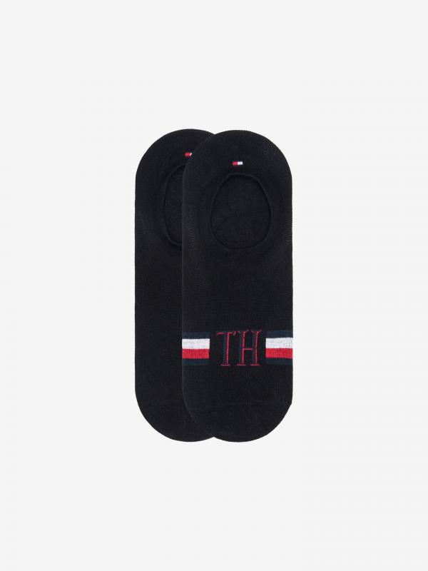 Ponožky 2 páry Tommy Hilfiger Černá