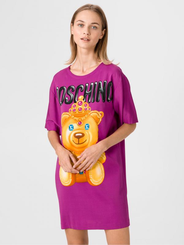 Šaty Moschino Fialová