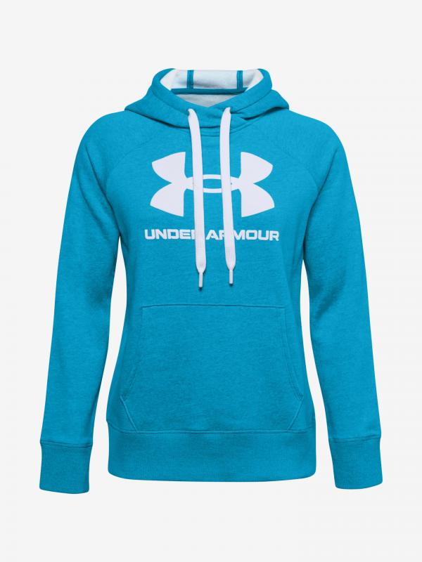 Rival Fleece Logo Mikina Under Armour Modrá