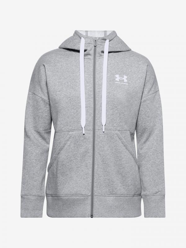 Rival Fleece Full Zip Mikina Under Armour Šedá