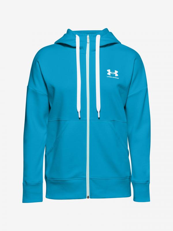 Rival Fleece Full Zip Mikina Under Armour Modrá