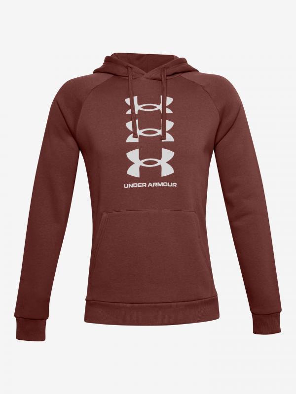 Rival Fleece Multilogo Mikina Under Armour Červená