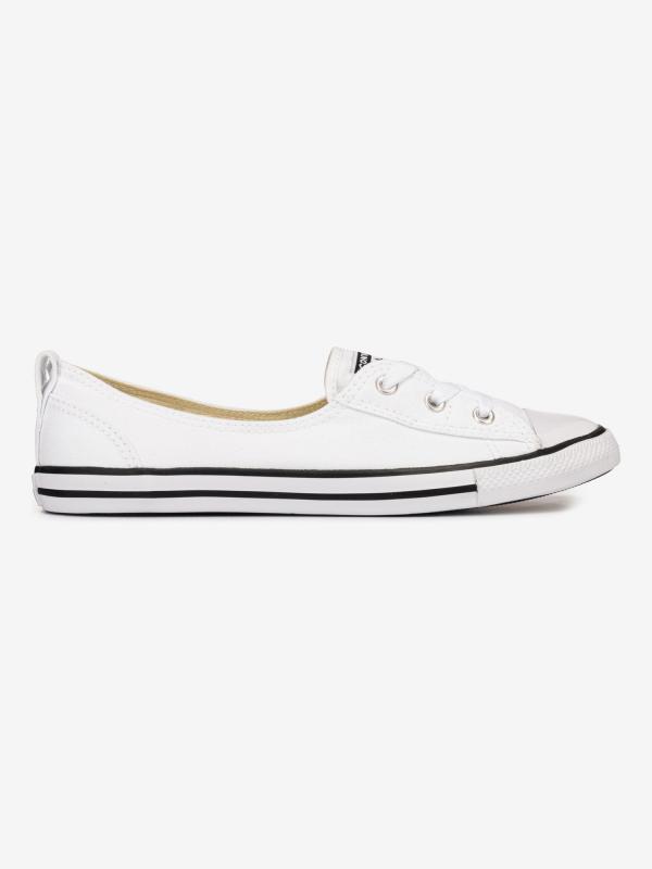 Boty Converse Chuck T All Star Ballet Lace Bílá
