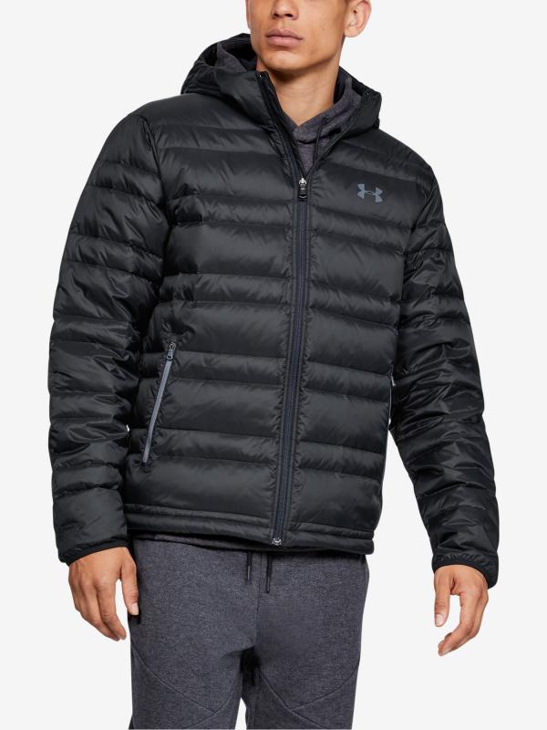 Bunda Under Armour Down Hooded Jkt-Blk Černá