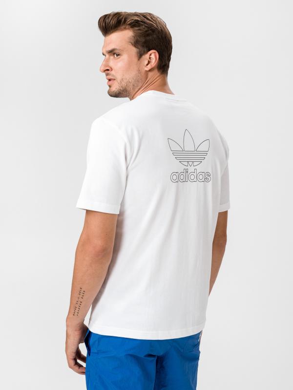 B+F Trefoil Triko adidas Originals Bílá
