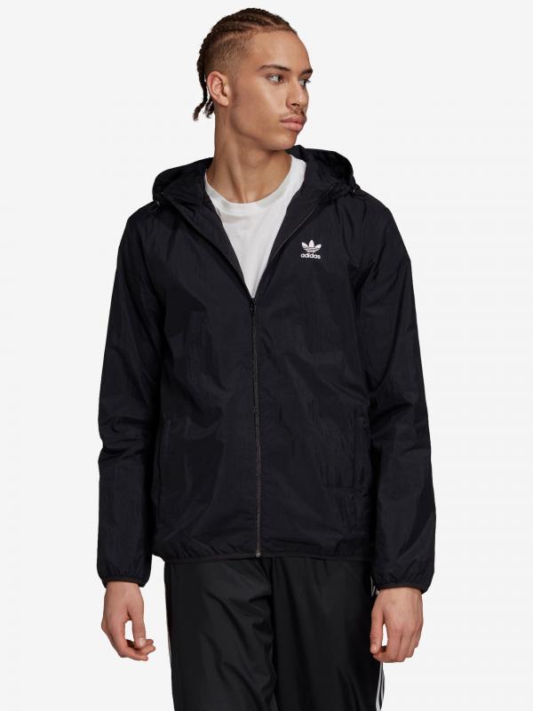 Trefoil Essentials Windbreaker Bunda adidas Originals Černá