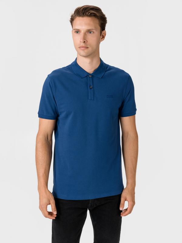Pallas Polo triko BOSS Modrá