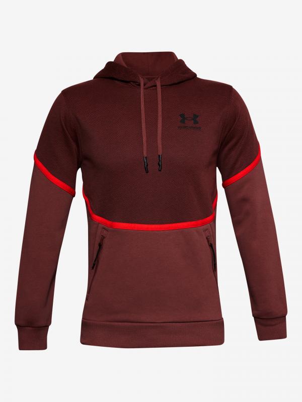 Rival Fleece AMP Mikina Under Armour Červená