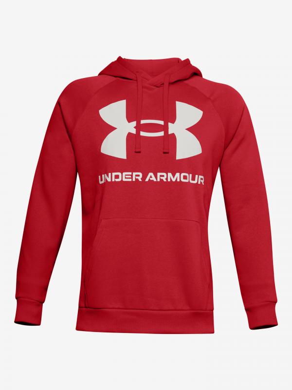 Rival Fleece Big Logo Mikina Under Armour Červená