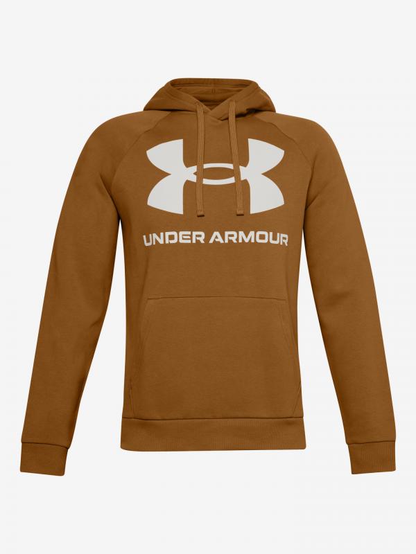 Rival Fleece Big Logo Mikina Under Armour Modrá