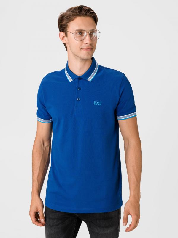 Paddy Polo triko BOSS Modrá