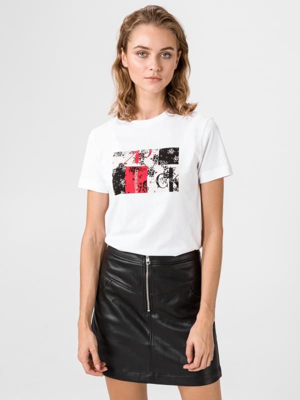 Triko Calvin Klein Bílá
