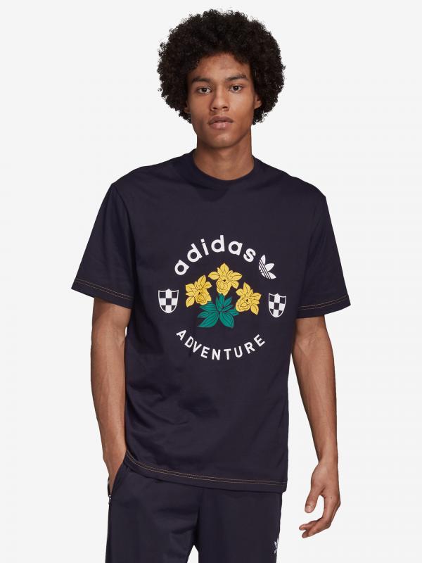 Adventure Graphic Triko adidas Originals Modrá